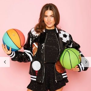Black Queen of Sports Bomber